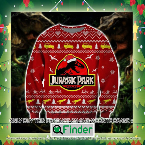 Jurassic Park Red Knitted Wool Sweater Sweatshirt – LIMITED EDITION