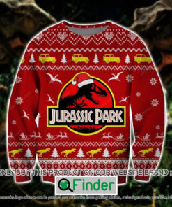 Jurassic Park Red Knitted Wool Sweater – LIMITED EDITION