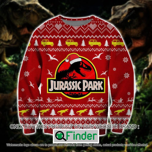 Jurassic Park Red Knitted Wool Sweater – LIMITED EDITION