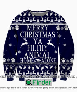 LampoonS Christmas Vacation Filthy Animal Home Alone Knitted Wool Sweater Sweatshirt – LIMITED EDITION