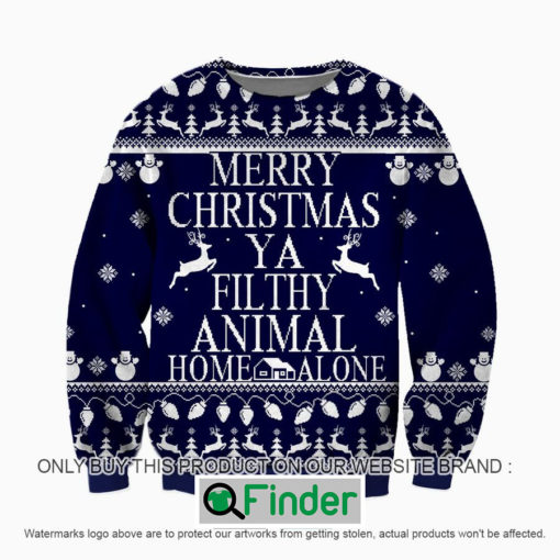 LampoonS Christmas Vacation Filthy Animal Home Alone Knitted Wool Sweater Sweatshirt – LIMITED EDITION