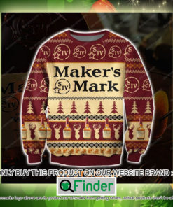 Makers Mark Whiskey Christmas Ugly Sweater Sweatshirt – LIMITED EDITION