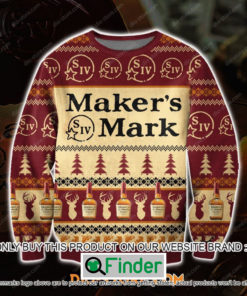 Makers Mark Whiskey Christmas Ugly Sweater – LIMITED EDITION