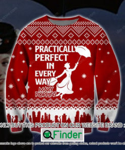 Mary Poppins Practically Perfect in Every Way Christmas Ugly Sweater – LIMITED EDITION