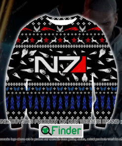 Mass Effect N7 Black Knitted Wool Sweater – LIMITED EDITION