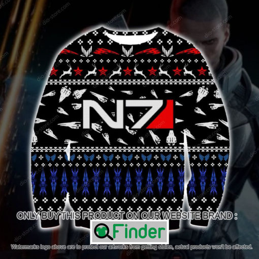 Mass Effect N7 Black Knitted Wool Sweater – LIMITED EDITION