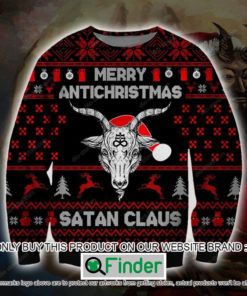 Merry Antichristmas Satan Claus Christmas Ugly Sweater – LIMITED EDITION