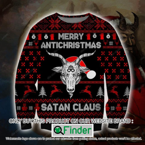 Merry Antichristmas Satan Claus Christmas Ugly Sweater – LIMITED EDITION