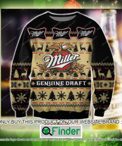 Miller Genuine Draft Beer Christmas Ugly Sweater Sweatshirt – LIMITED EDITION