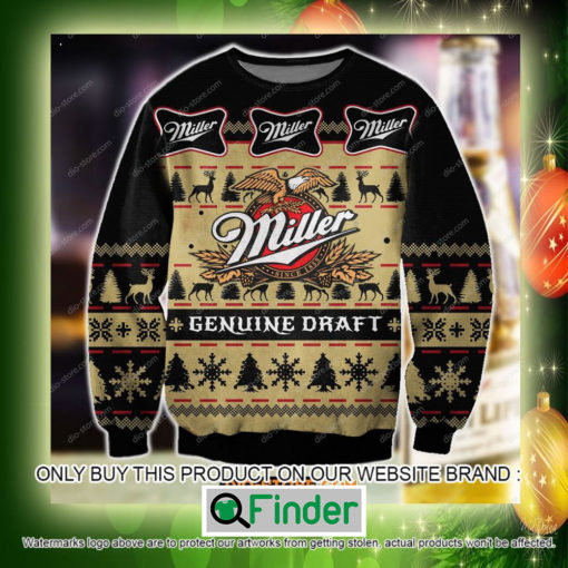 Miller Genuine Draft Beer Christmas Ugly Sweater Sweatshirt – LIMITED EDITION