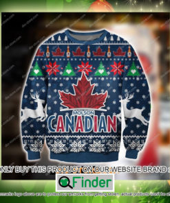 Molson Canadian Beer Christmas Ugly Sweater Sweatshirt – LIMITED EDITION