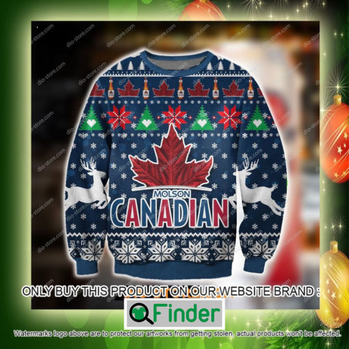 Molson Canadian Beer Christmas Ugly Sweater Sweatshirt – LIMITED EDITION