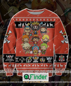 One Piece Characters Chibi Red Knitted Wool Sweater – LIMITED EDITION