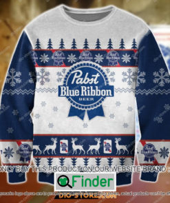 Past Blue Ribbon White Blue Knitted Wool Sweater – LIMITED EDITION