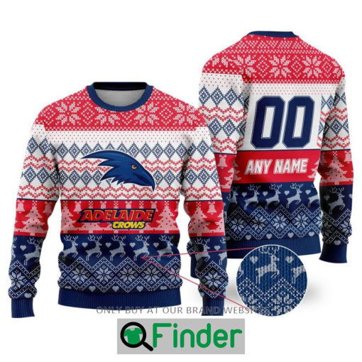 Personalized AFL Adelaide Crows Christmas Sweater Sweatshirt LIMITED EDITION