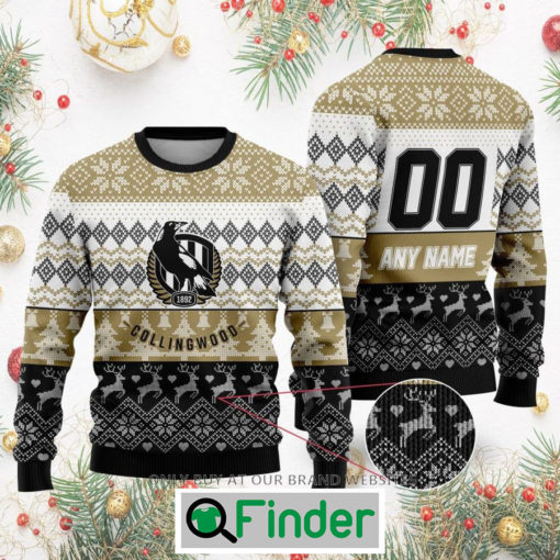 Personalized AFL Collingwood Football Club Christmas Sweatshirt Sweater LIMITED EDITION