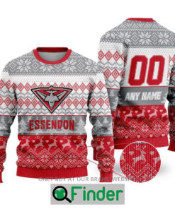 Personalized AFL Essendon Football Club Christmas Sweater Sweatshirt LIMITED EDITION