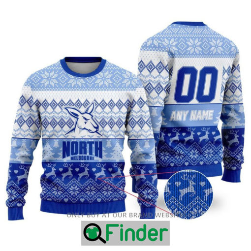 Personalized AFL North Melbourne Football Club Christmas Sweater Sweatshirt LIMITED EDITION