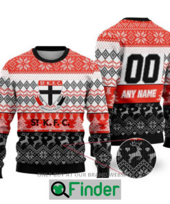 Personalized AFL St Kilda Football Club Christmas Sweater Sweatshirt LIMITED EDITION