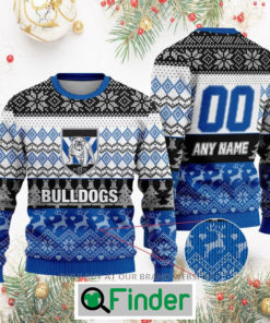 Personalized NRL Canterbury Bankstown Bulldogs Christmas Sweatshirt Sweater LIMITED EDITION