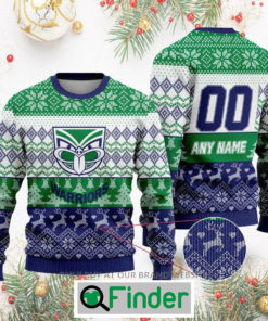 Personalized NRL New Zealand Warriors Christmas Sweatshirt Sweater LIMITED EDITION