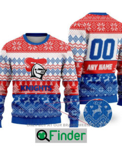 Personalized NRL Newcastle Knights Christmas Sweater Sweatshirt LIMITED EDITION