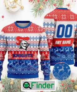 Personalized NRL Newcastle Knights Christmas Sweatshirt Sweater LIMITED EDITION