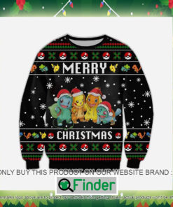 Pokemon Merry Christmas Knitted Wool Sweater Sweatshirt – LIMITED EDITION