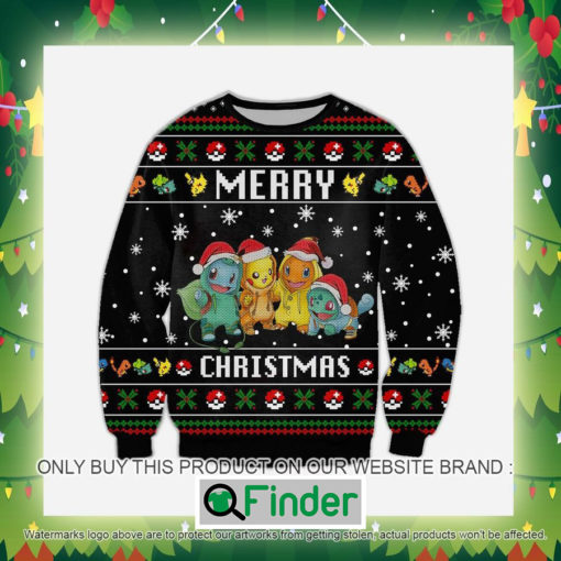 Pokemon Merry Christmas Knitted Wool Sweater Sweatshirt – LIMITED EDITION