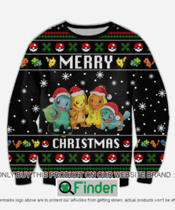 Pokemon Merry Christmas Knitted Wool Sweater – LIMITED EDITION