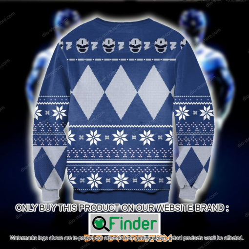 Power Rangers 1993 Film Blue Christmas Ugly Sweater Sweatshirt – LIMITED EDITION