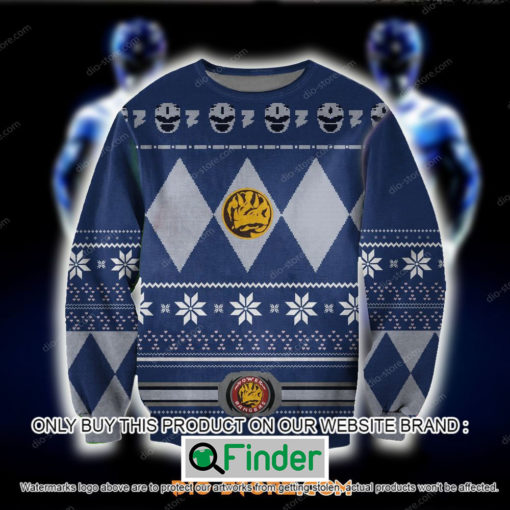 Power Rangers 1993 Film Blue Christmas Ugly Sweater – LIMITED EDITION