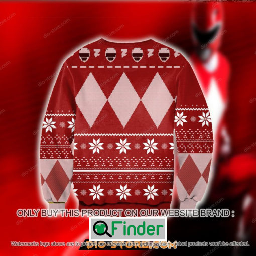 Power Rangers Red Knitted Wool Sweater Sweatshirt – LIMITED EDITION