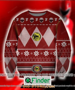 Power Rangers Red Knitted Wool Sweater – LIMITED EDITION