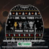 Praise The Sun One Two Three Christmas Ugly Sweater – LIMITED EDITION