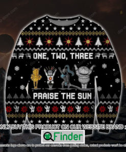 Praise The Sun One Two Three Christmas Ugly Sweater – LIMITED EDITION