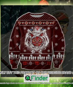 Princess Mononoke Anime Christmas Ugly Sweater Sweatshirt – LIMITED EDITION