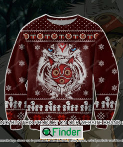 Princess Mononoke Anime Christmas Ugly Sweater – LIMITED EDITION