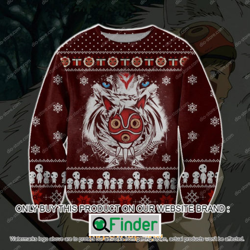 Princess Mononoke Anime Christmas Ugly Sweater – LIMITED EDITION