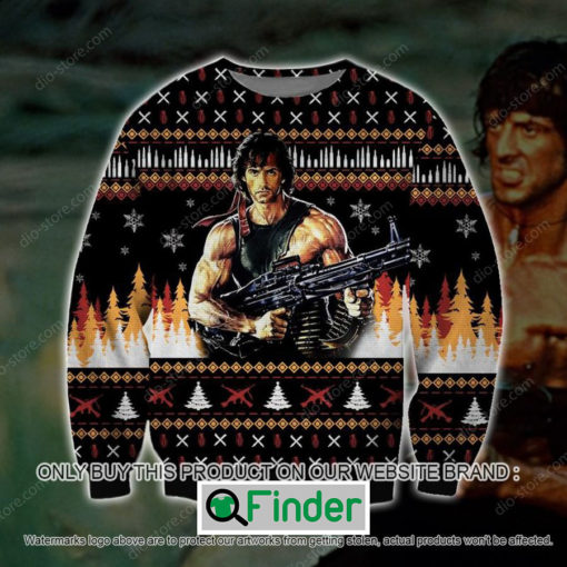 Rambo Black Knitted Wool Sweater – LIMITED EDITION