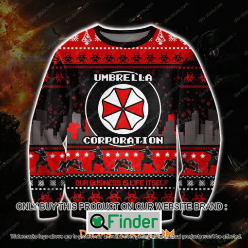 Resident Evil Umbrella Corporation Ugly Christmas Sweater Sweatshirt LIMITED EDITION