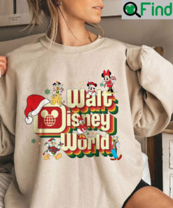 Retro Walt Disney World Christmas Hoodie Shirt