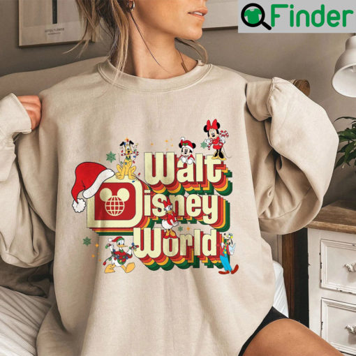 Retro Walt Disney World Christmas Hoodie Shirt