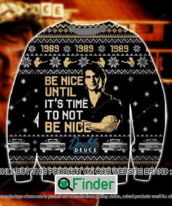 Road House Be Nice Unitl ItS Time To Not Be Nice Knitted Wool Sweater – LIMITED EDITION