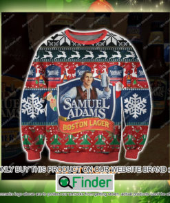 Samuel Adams Boston Lager Christmas Ugly Sweater Sweatshirt – LIMITED EDITION