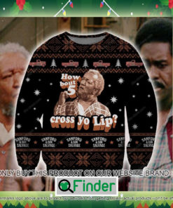 Sanford And Son Salvage How Bout 5 Cross Yo Lip Knitted Wool Sweater Sweatshirt – LIMITED EDITION