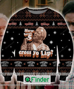 Sanford And Son Salvage How Bout 5 Cross Yo Lip Knitted Wool Sweater – LIMITED EDITION