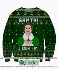 Santa I Know Him Knitted Wool Sweater Sweatshirt – LIMITED EDITION