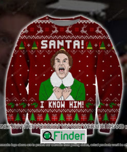 Santa I Know Him Knitted Wool Sweater – LIMITED EDITION