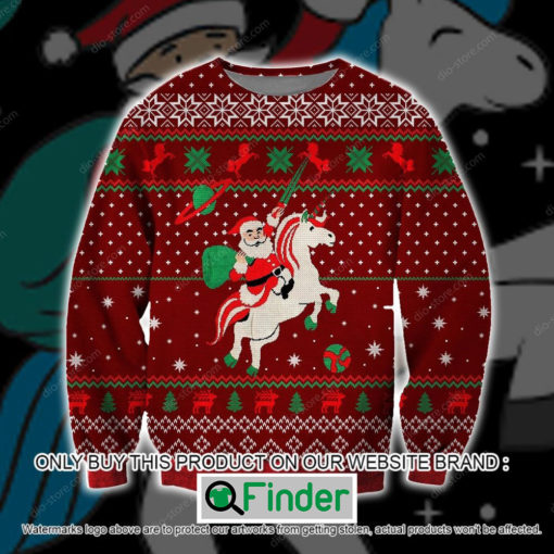 Santa Unicorn Christmas Ugly Sweater – LIMITED EDITION